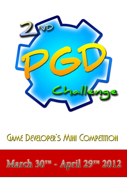 Promotional poster you can use to post about the PGD Challenge on your site and help increase the interest in these mini competitions for game developers using Pascal.